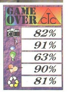 GAME OVER: 82% / 91% / 63% / 90% / 81%