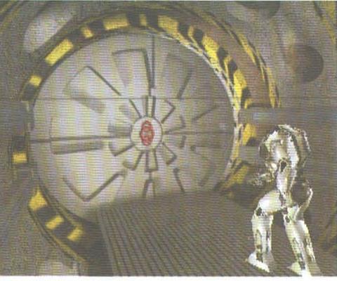 Ușa-vault blindată și robotul care o păzește