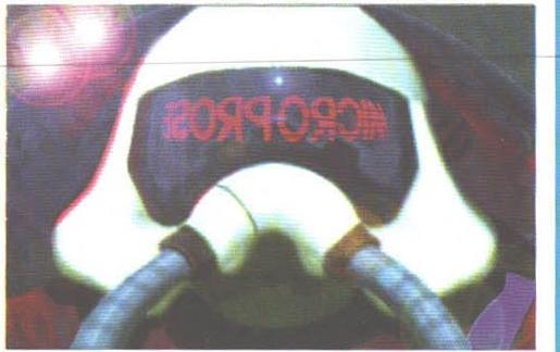 Cockpit-ul din Subwar 2050 — sigla MICROPROSE