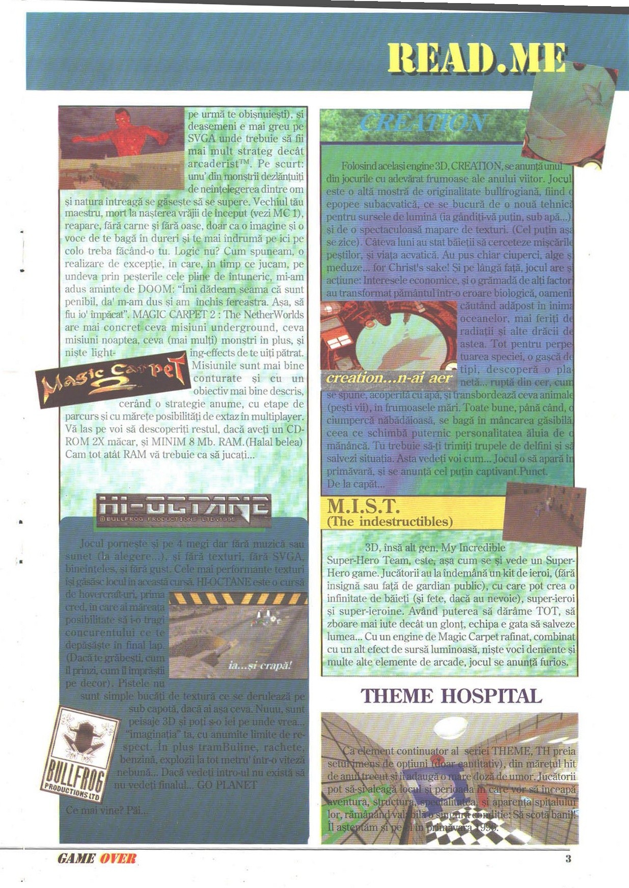 Numărul 1, pagina 5 — READ.ME: Bullfrog