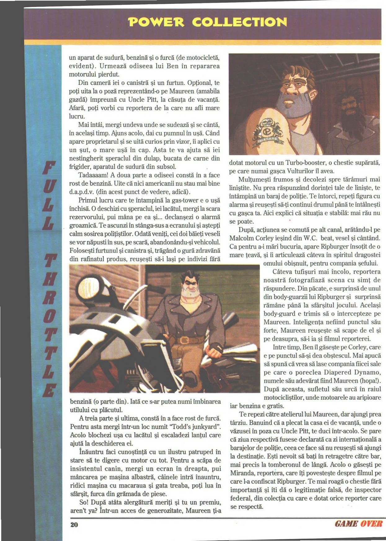 Numărul 1, pagina 22 — Full Throttle (solutie completa)