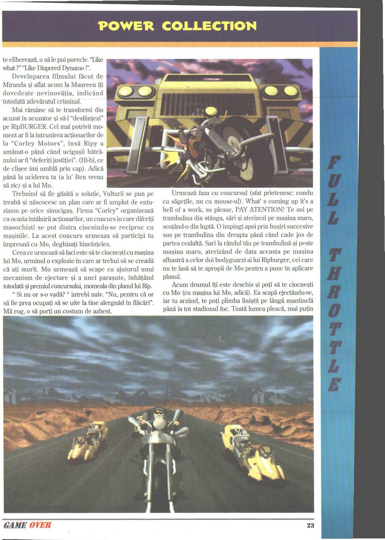 Numărul 1, pagina 25 — Full Throttle (solutie completa)