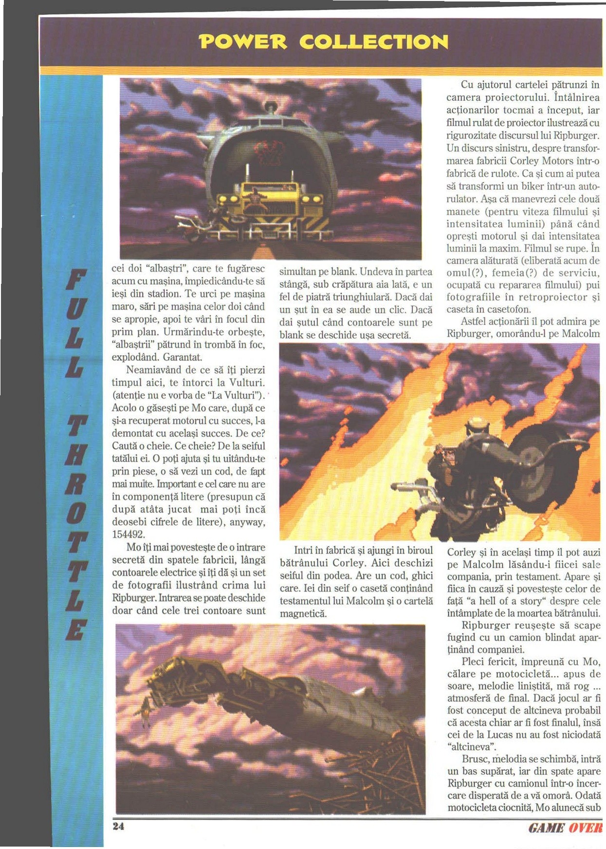 Numărul 1, pagina 26 — Full Throttle (solutie completa)