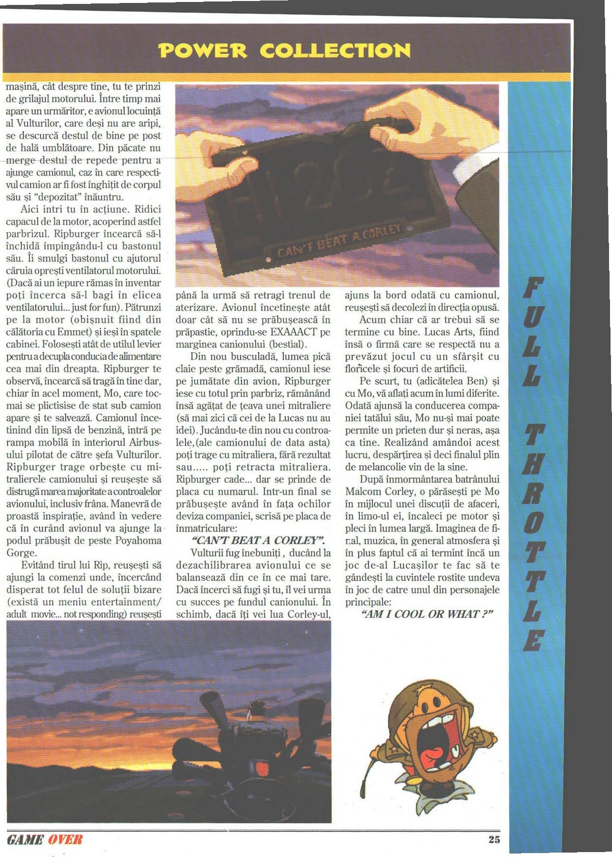 Numărul 1, pagina 27 — Full Throttle (solutie completa)
