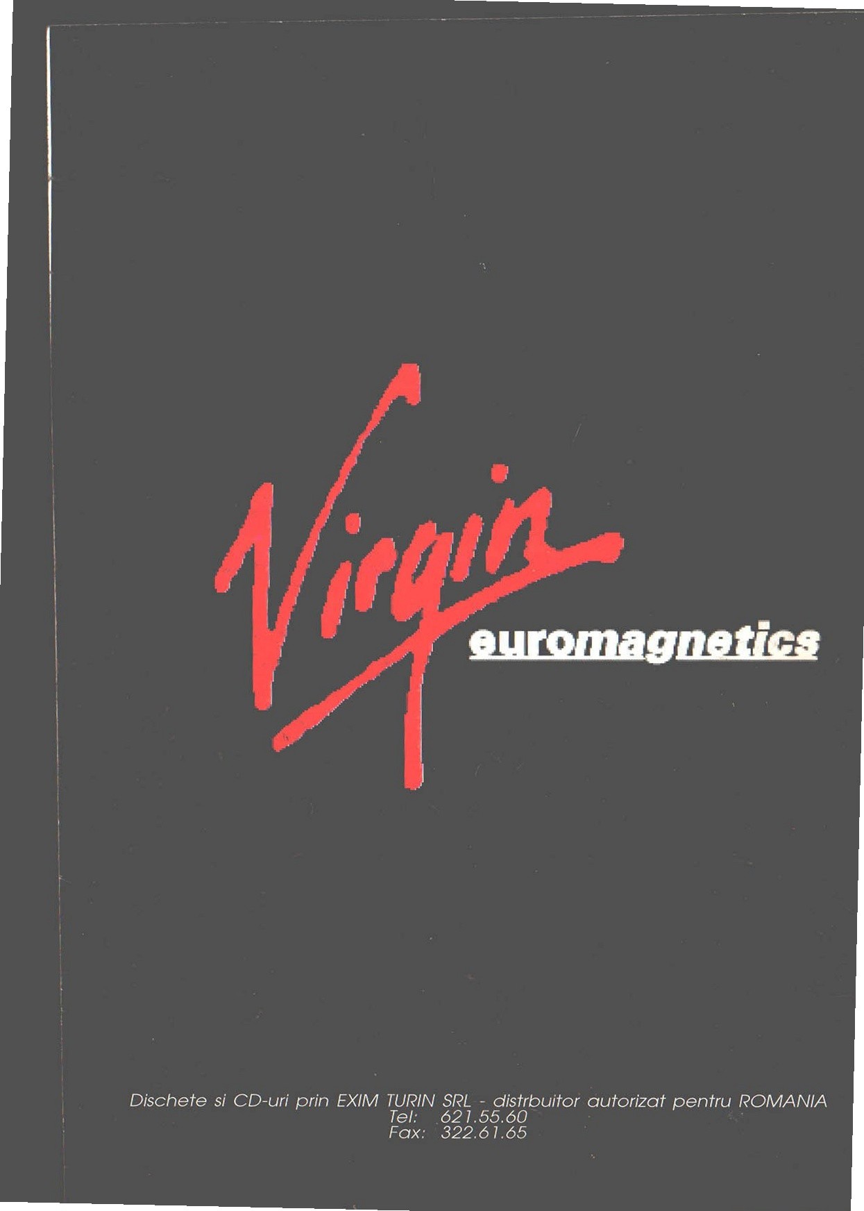 Numărul 1, pagina 36 — Virgin Euromagnetics (back cover ad)