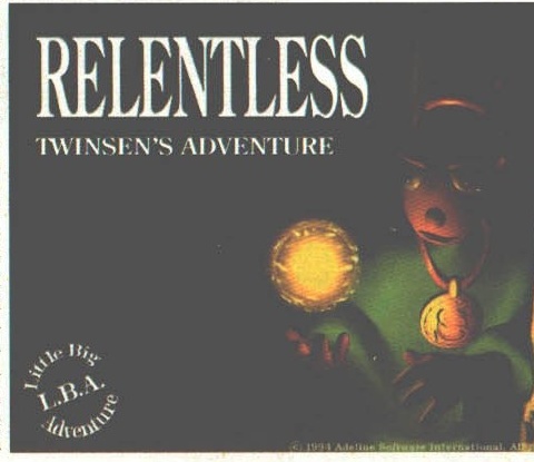 Coperta jocului — Relentless: Twinsen's Adventure (ediția americană)