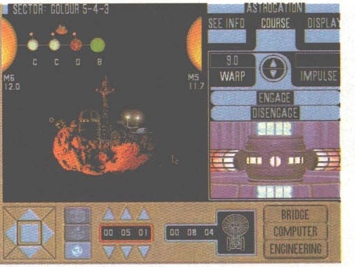 Consola de astrogație — sectorul Goldur 5-4-3