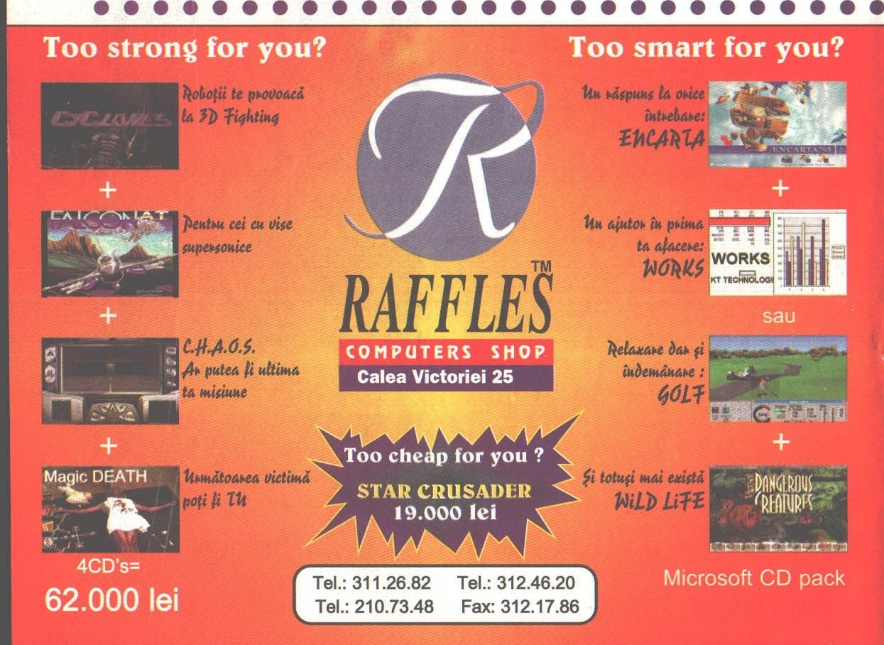 Raffles Computers Shop (reclamă de jumătate de pagină)