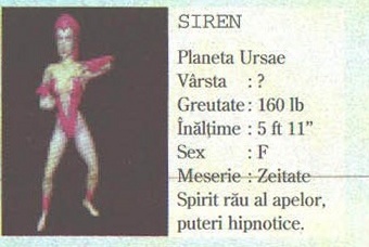 SIREN — fișa luptătorului