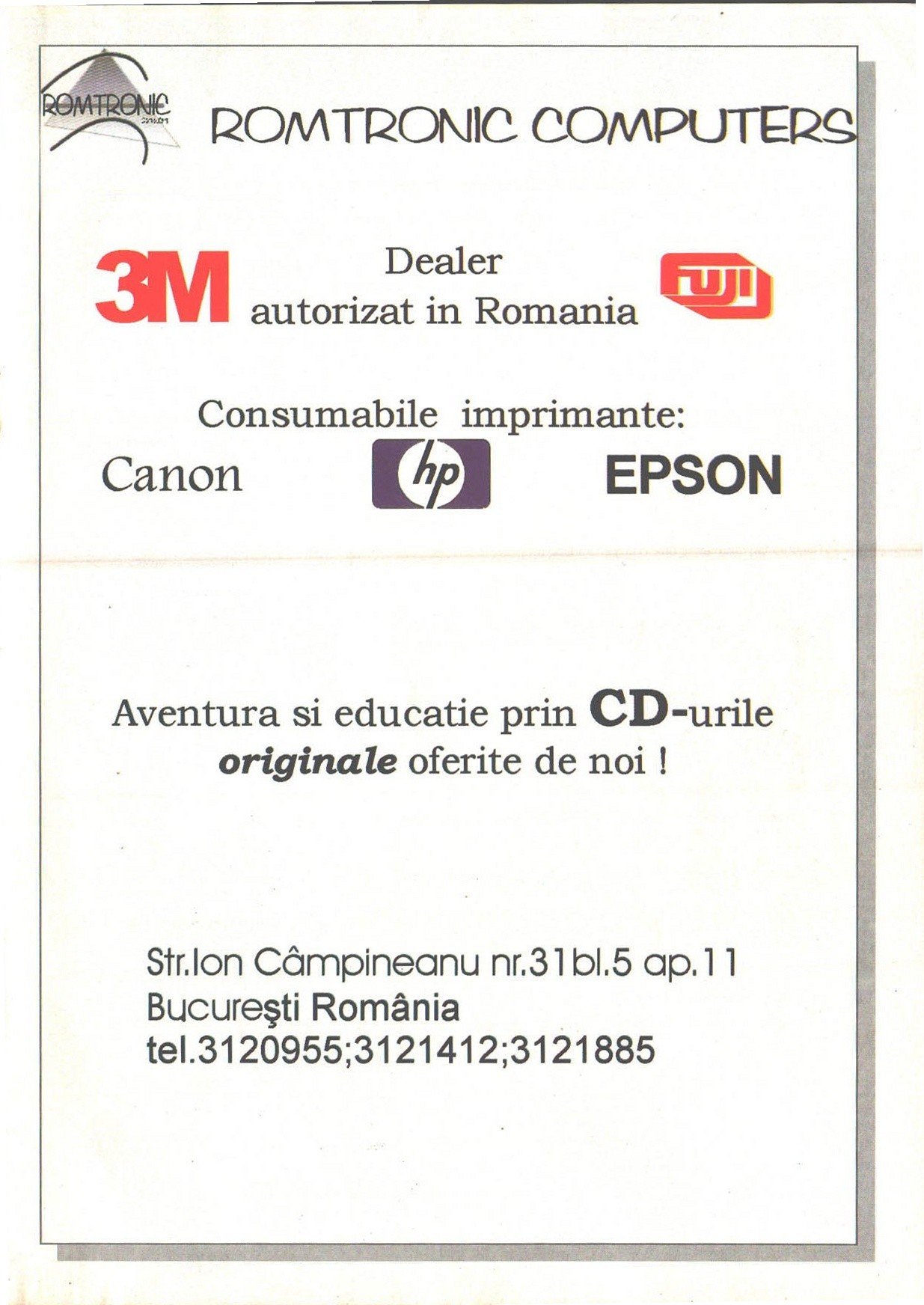 Numărul 2, pagina 3 — Romtronic Computers (ad)