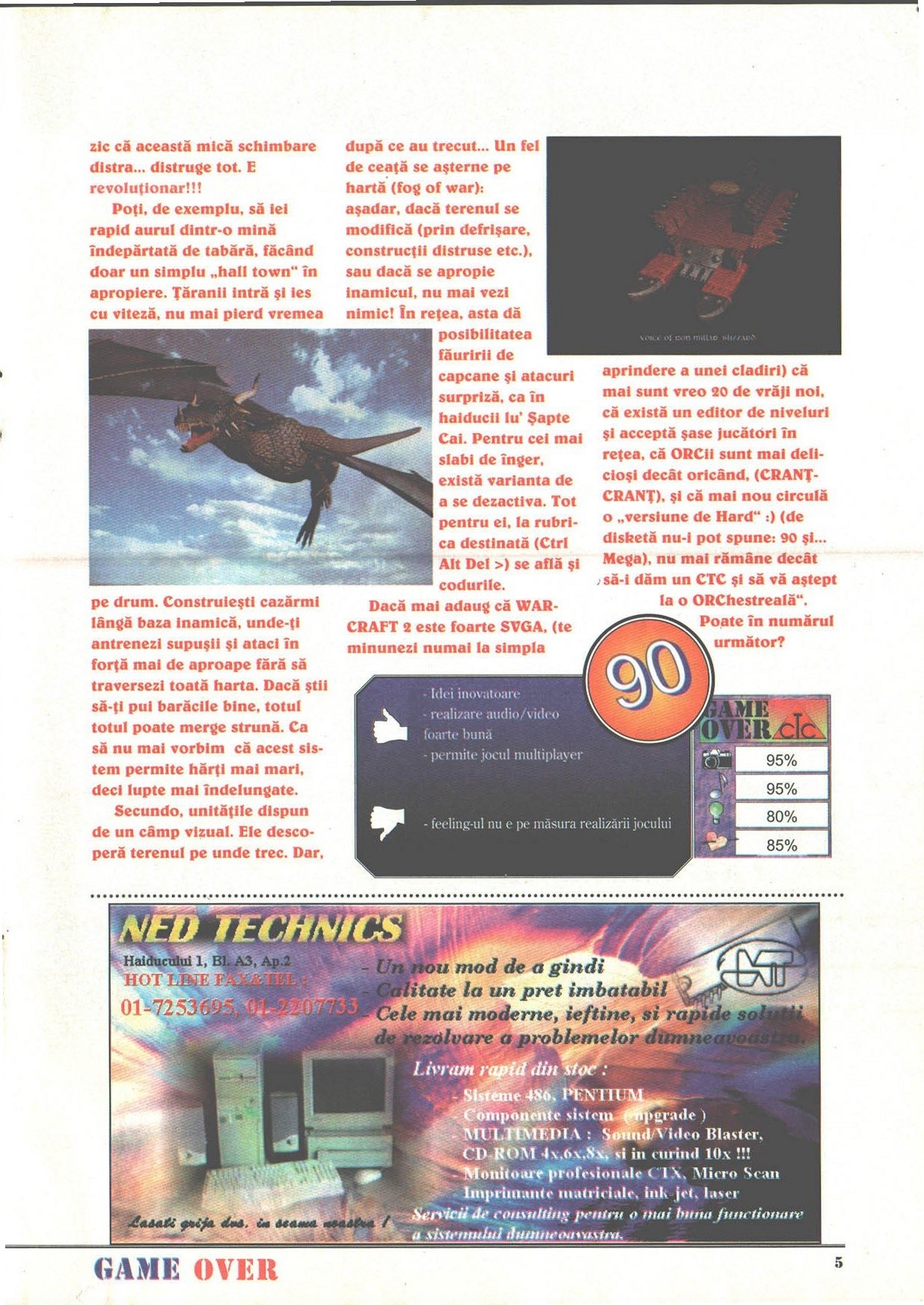 Numărul 2, pagina 7 — Warcraft II: The Tides of Darkness