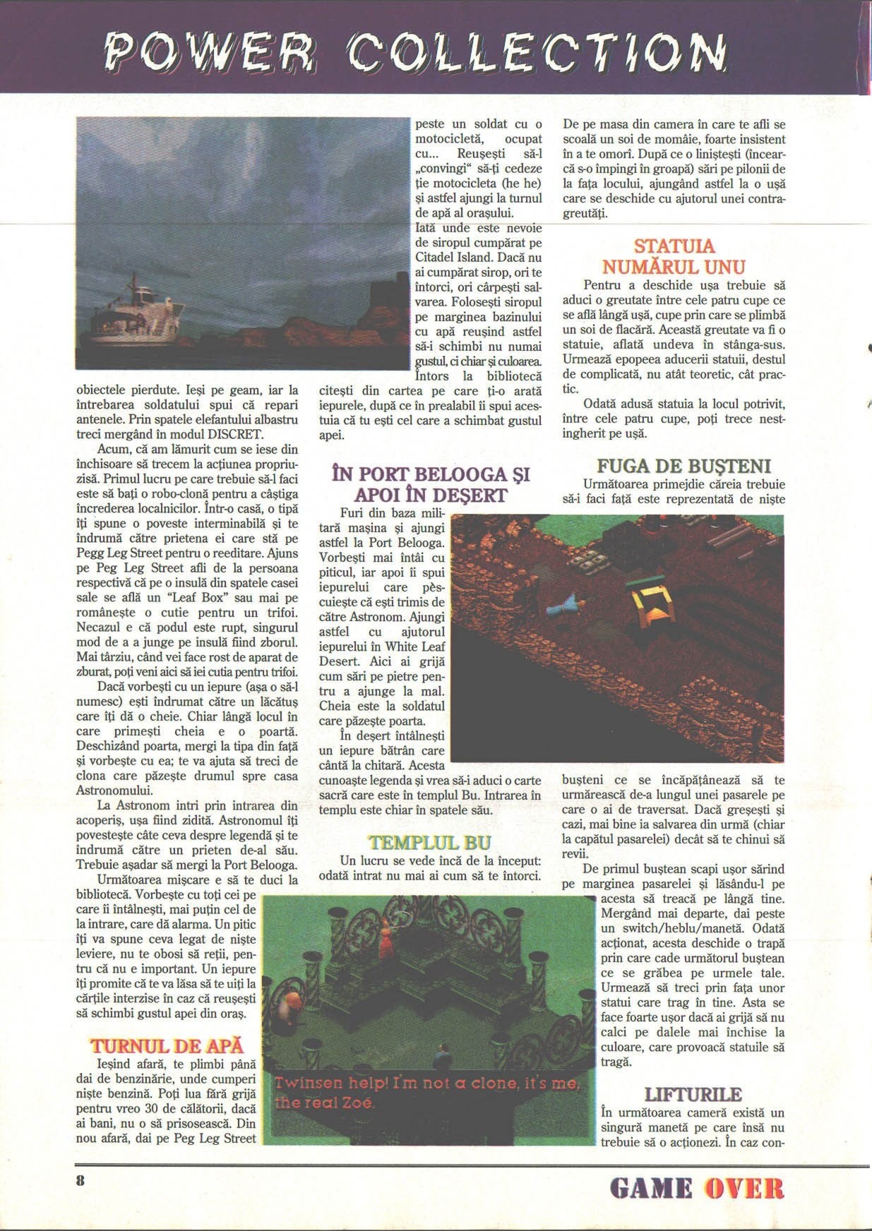 Numărul 2, pagina 10 — Little Big Adventure (solutie completa)