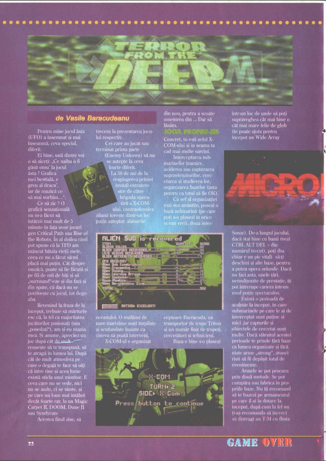 Numărul 2, pagina 24 — UFO 2: Terror From The Deep