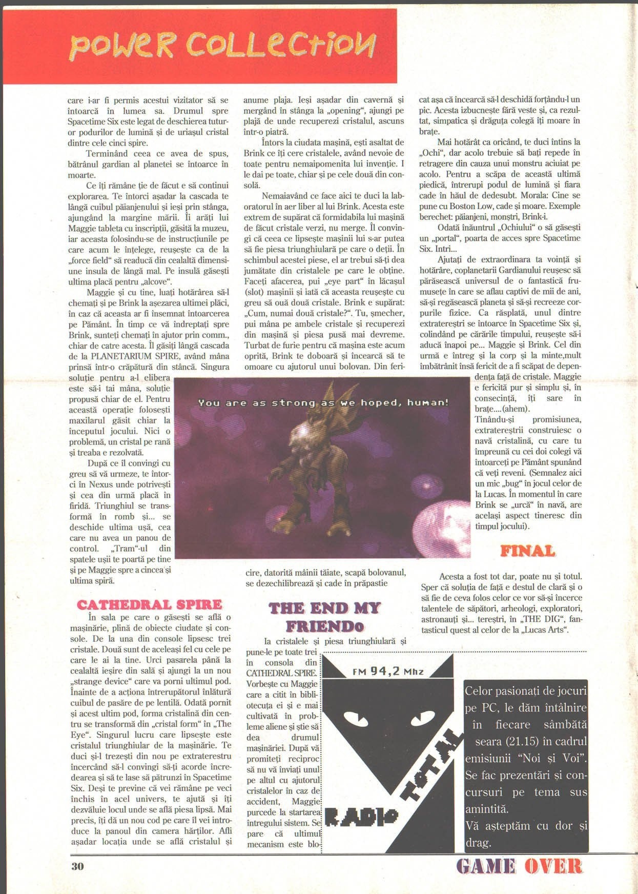 Numărul 2, pagina 32 — The Dig (solutie completa)