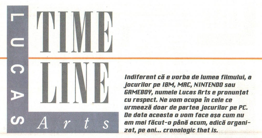 TIME LINE / LUCAS Arts — banner