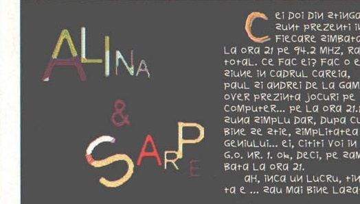 Alina & Sarpe — radio promo box