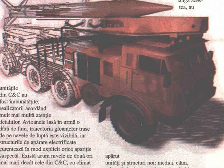 Command & Conquer: Red Alert — rendered mobile rocket-launcher truck