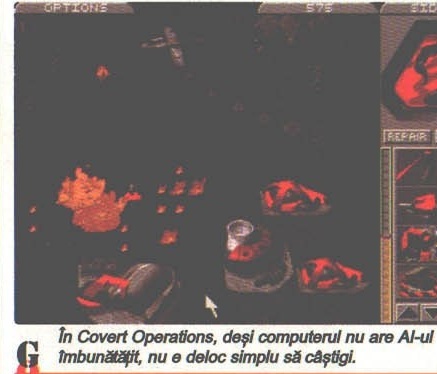În Covert Operations, deși computerul nu are AI-ul îmbunătățit, nu e deloc simplu să câștigi.