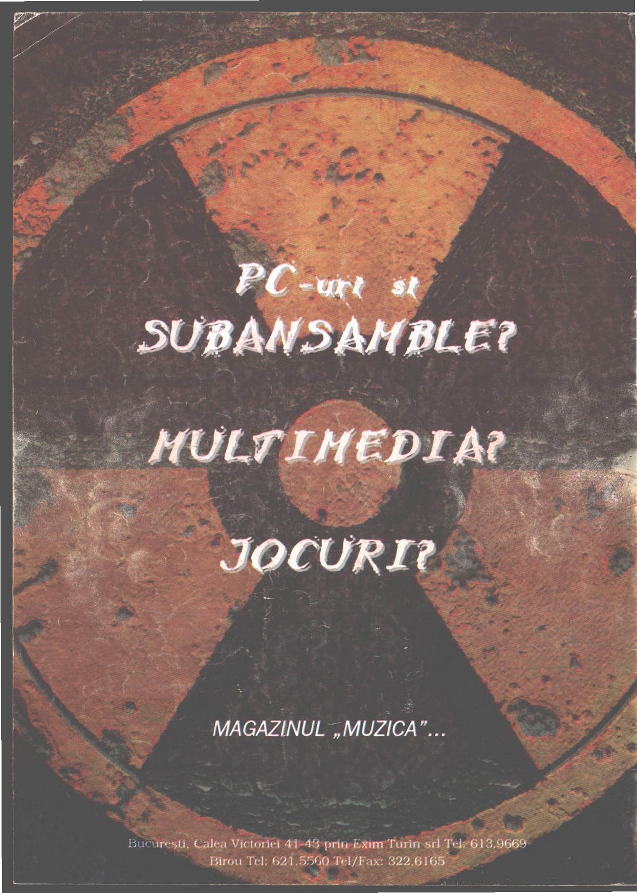 Magazinul "Muzica" / Exim Turin advertisement (outside back cover)