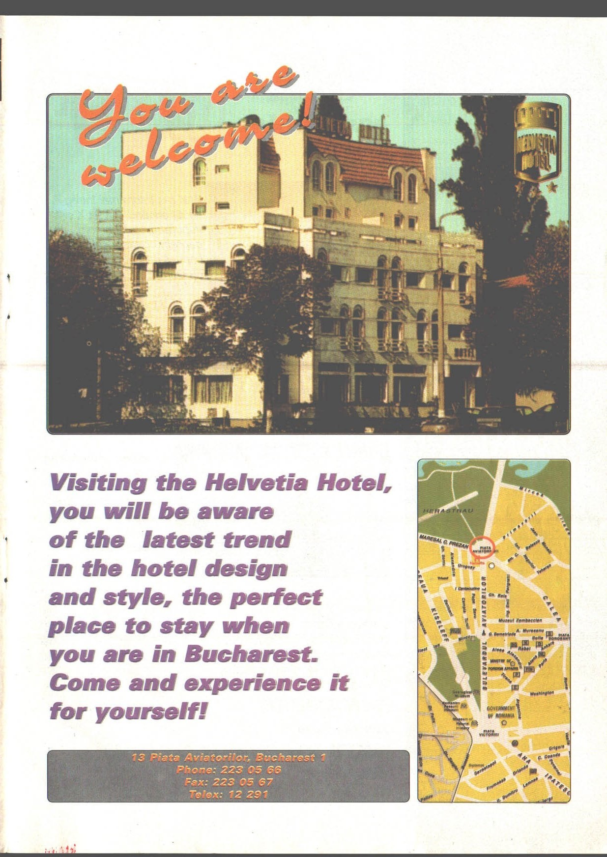 Numărul 3, pagina 5 — Helvetia Hotel (ad)