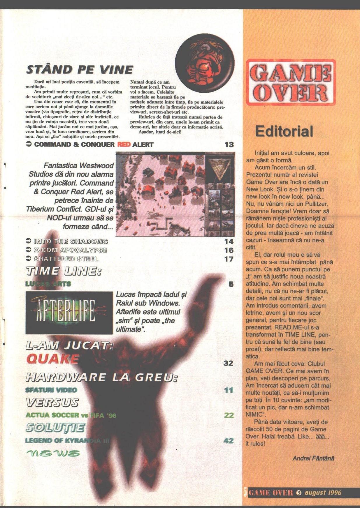 Numărul 3, pagina 7 — Editorial