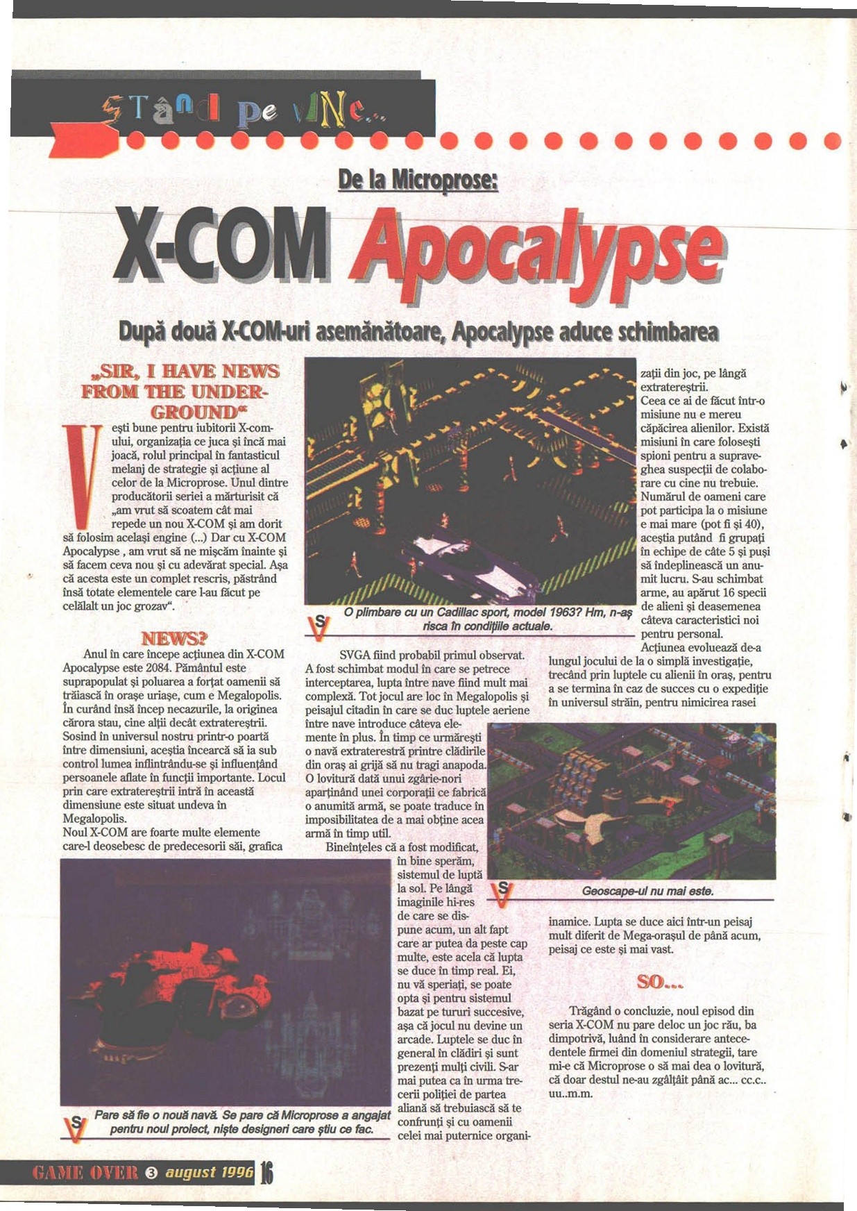 Numărul 3, pagina 18 — X-COM: Apocalypse