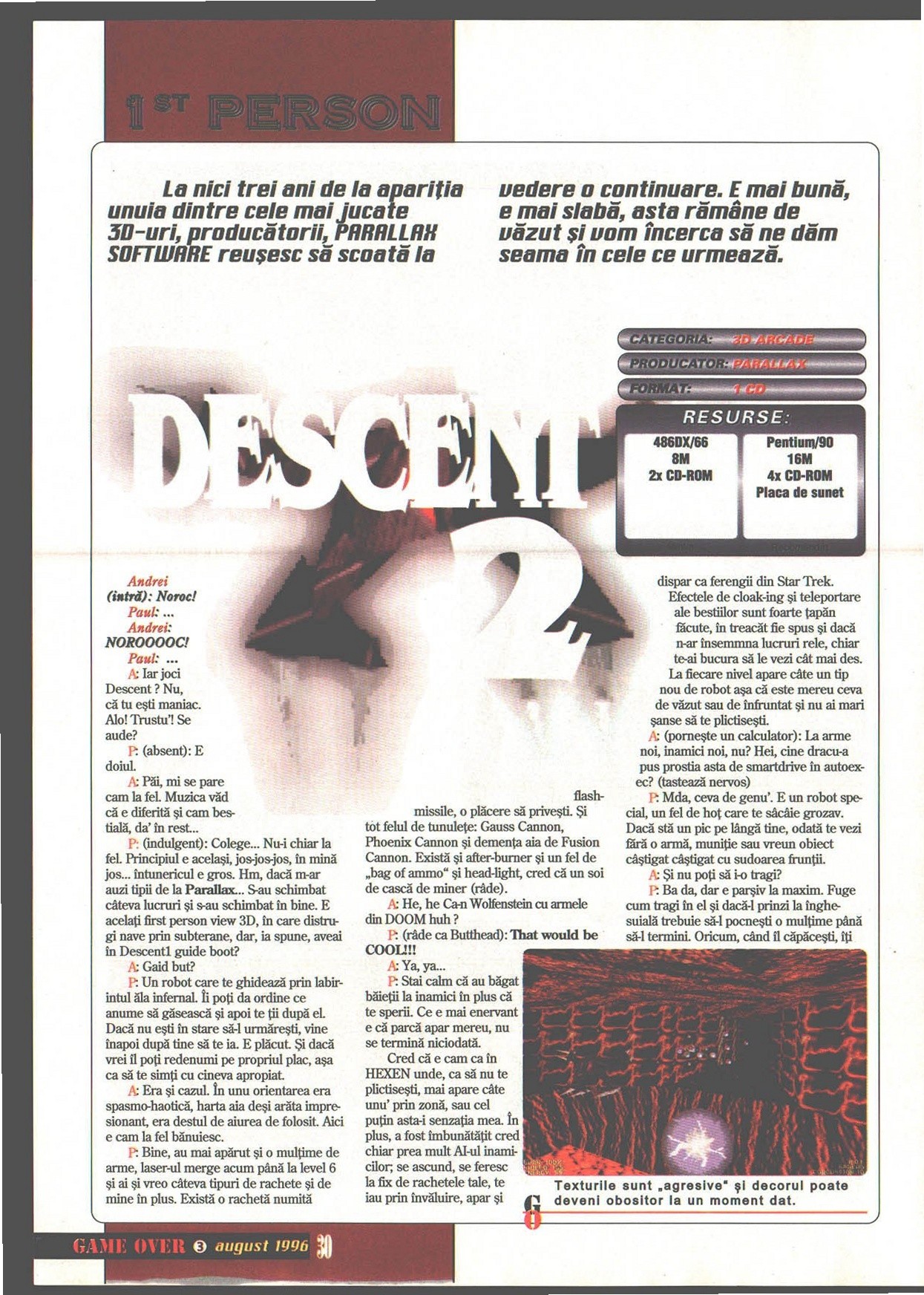 Numărul 3, pagina 32 — Descent II