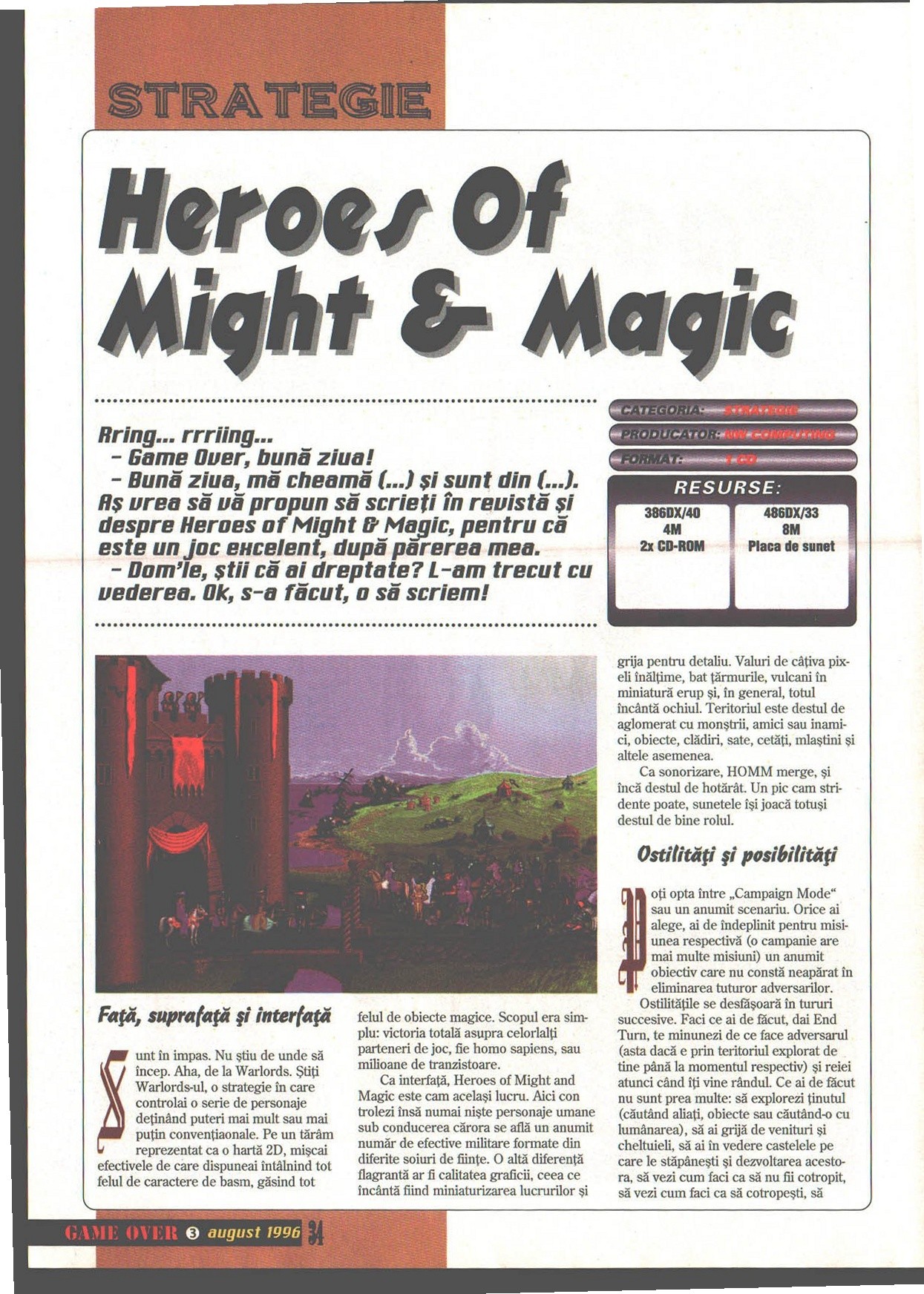 Numărul 3, pagina 36 — Heroes of Might and Magic