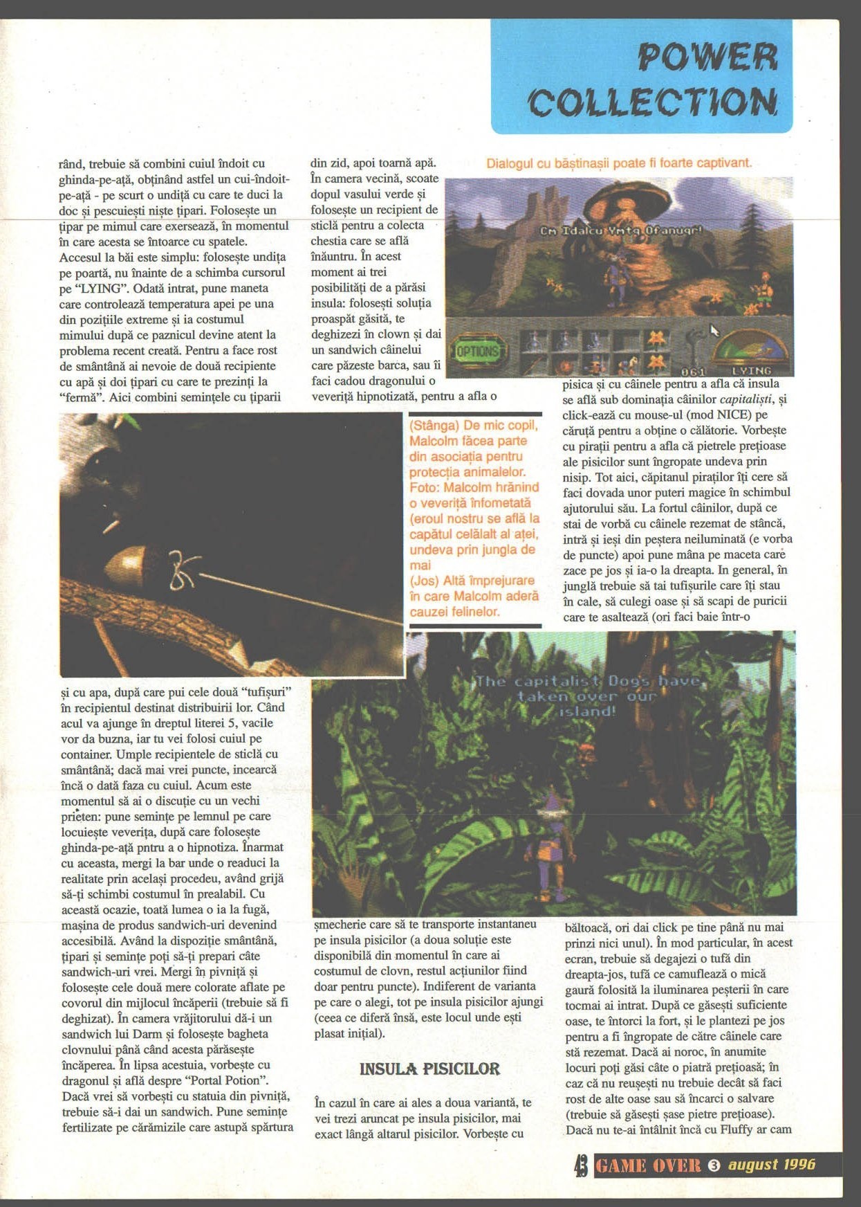Numărul 3, pagina 45 — Legend of Kyrandia 3 (solutie completa)