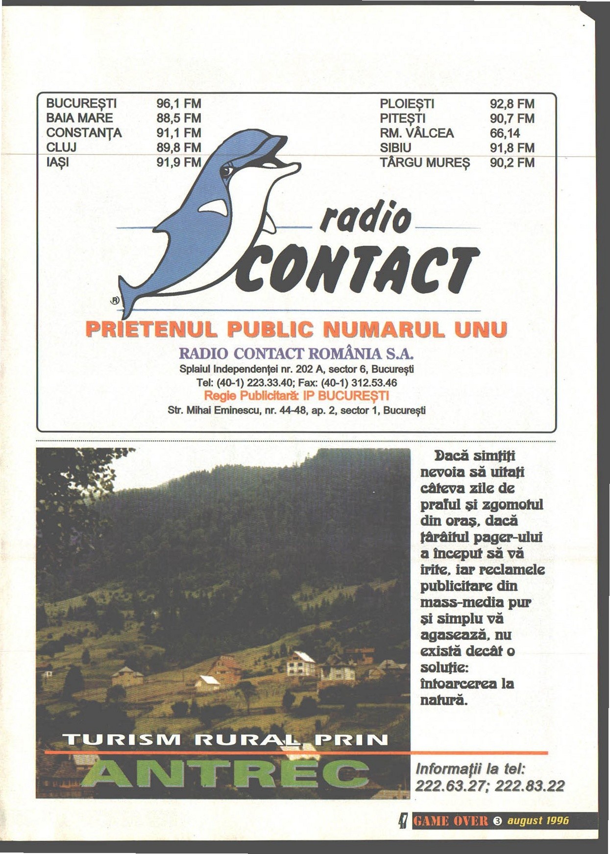 Numărul 3, pagina 49 — Radio Contact / ANTREC (ads)
