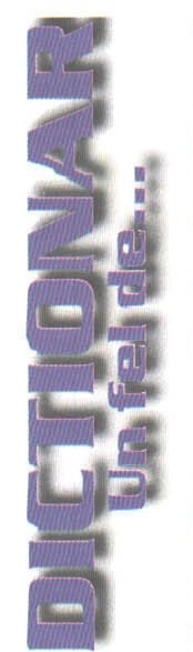 Vertical "DICTIONAR - Un fel de..." section label