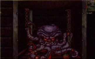 A tentacled dungeon monster chained in a cell