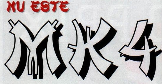 \"NU ESTE MK4\" lettering banner