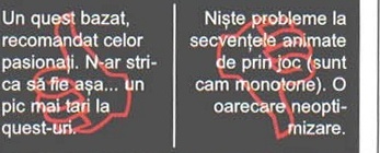 Reader-style verdict comment boxes