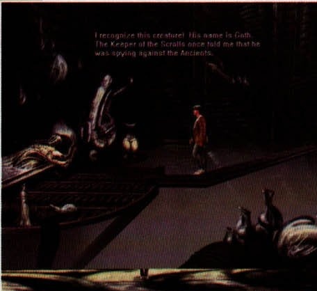 Scenă din Dark World: ziaristul dă ochii cu creatura Goth