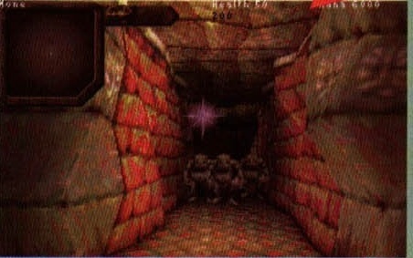 Dungeon Keeper văzut la persoana întâi — imaginea „Sus:" din legenda comună de dedesubt