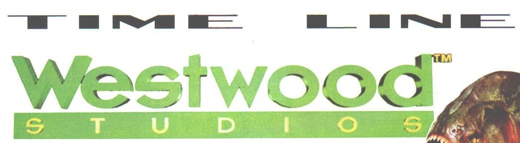 TIME LINE / Westwood Studios title banner