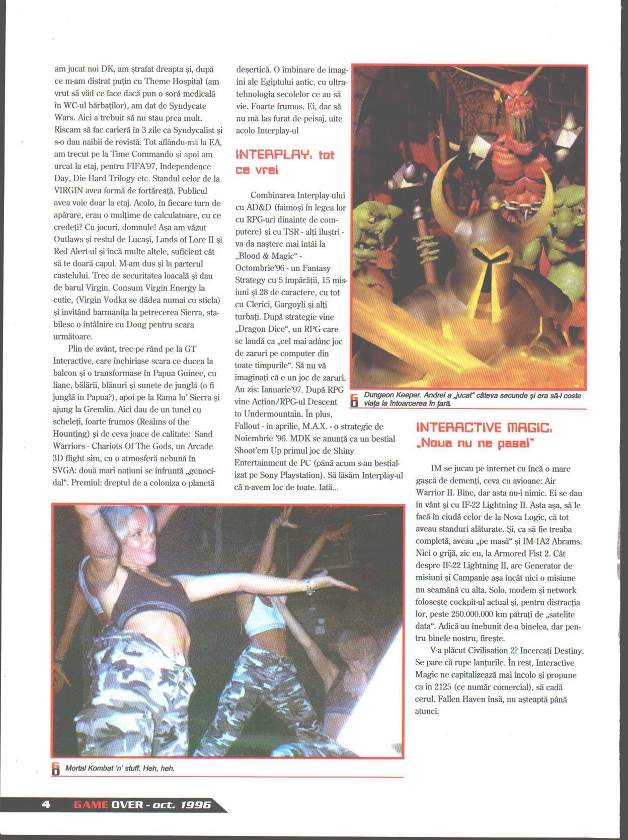 Numărul 4, pagina 6 — ECTS '96 - Londra