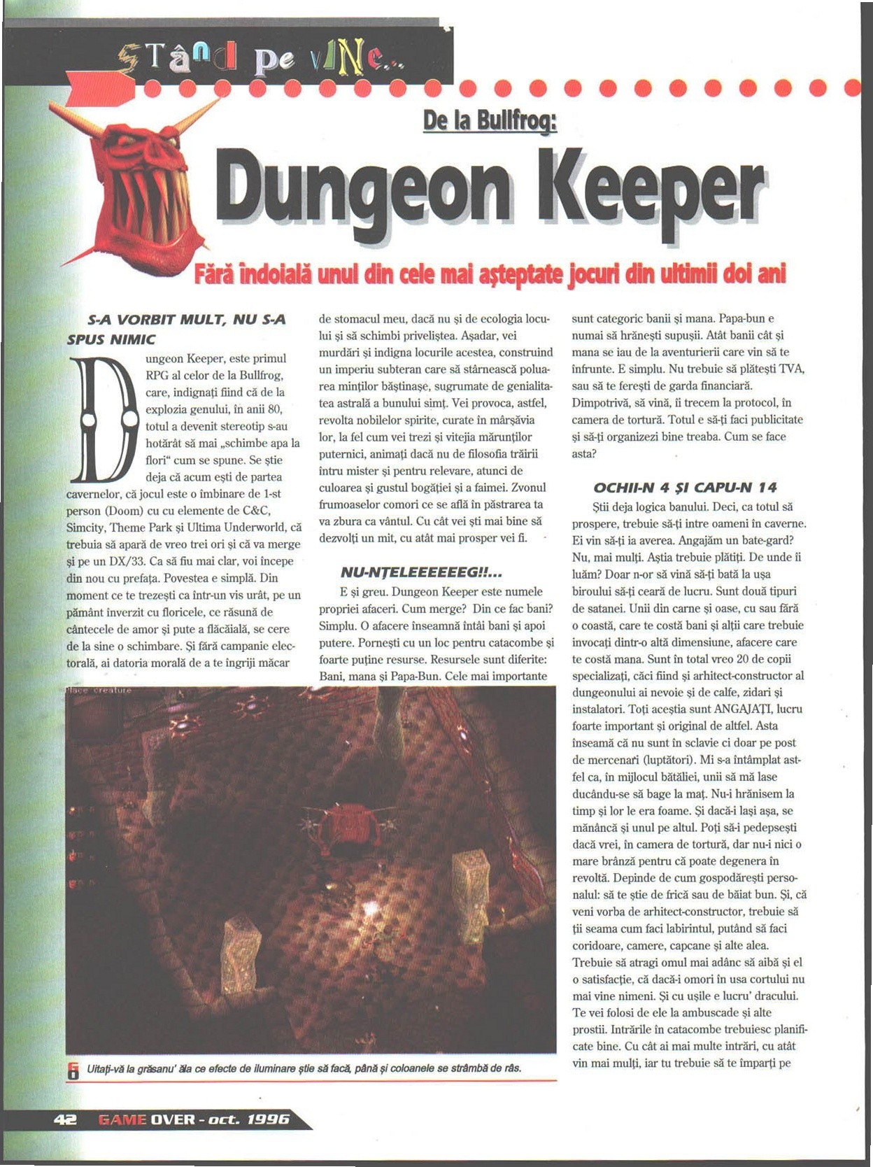 Numărul 4, pagina 44 — Dungeon Keeper