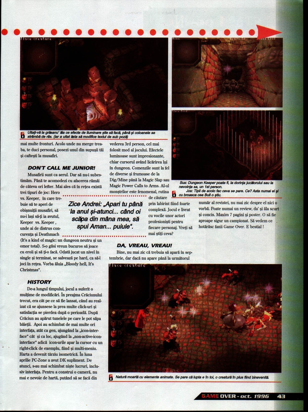 Numărul 4, pagina 45 — Dungeon Keeper