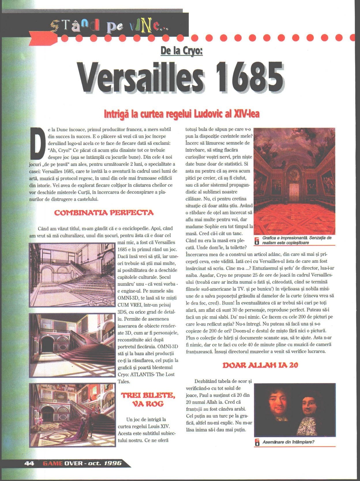 Numărul 4, pagina 46 — Versailles 1685