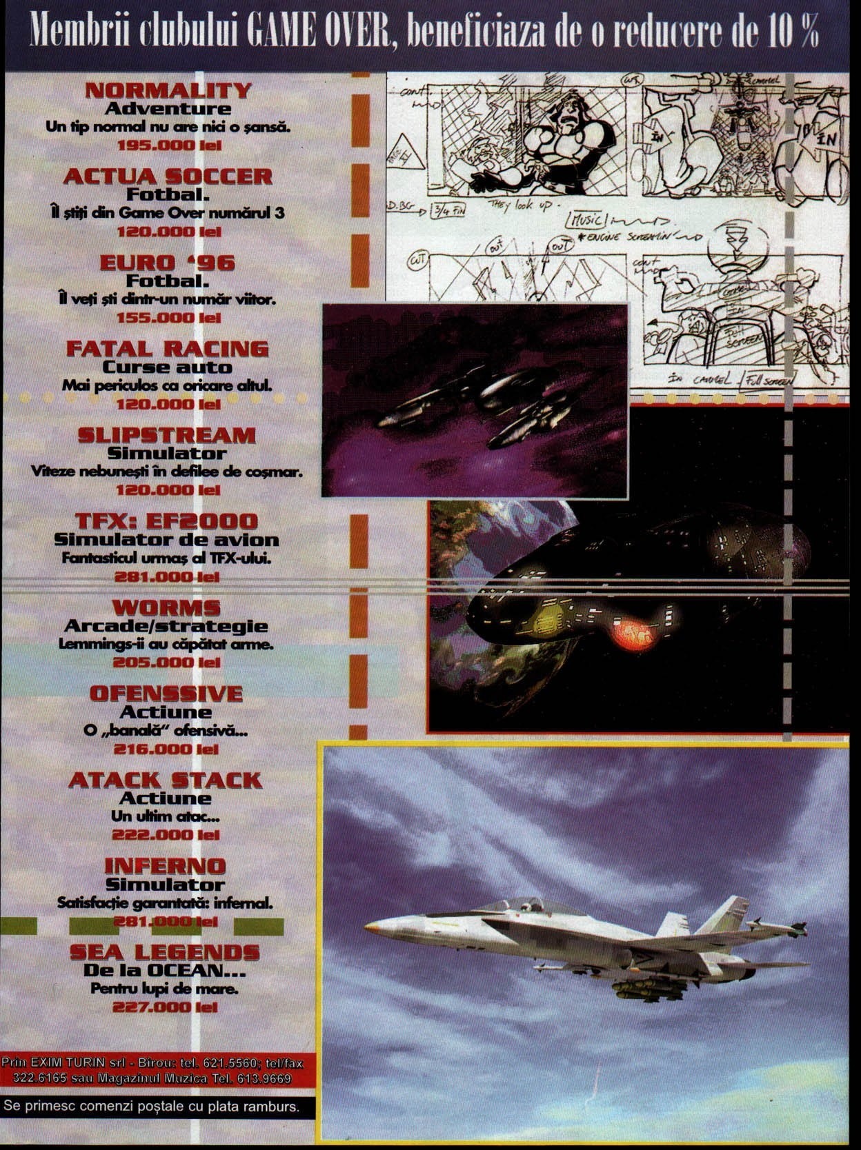 Numărul 4, pagina 53 — Clubul GAME OVER - catalog Exim Turin (reclama)