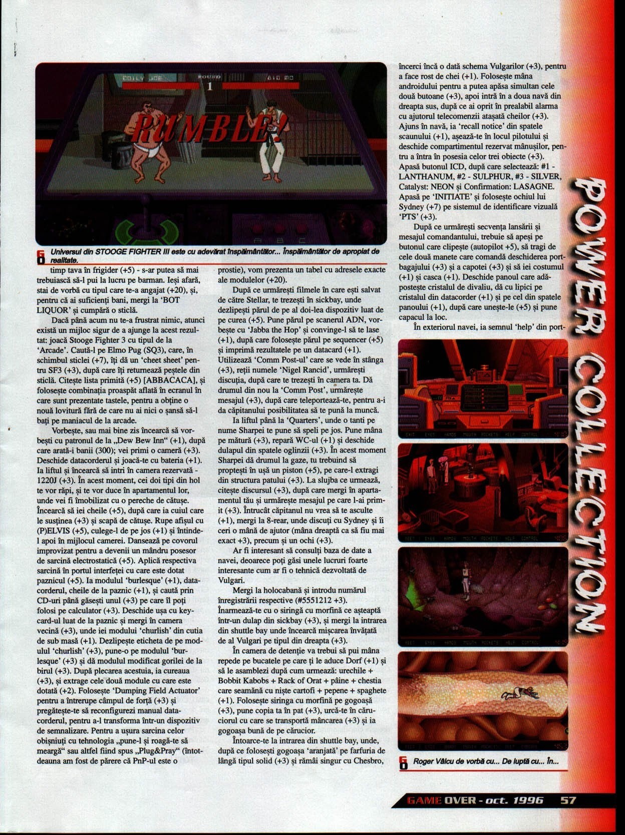 Numărul 4, pagina 59 — Space Quest 6: The Spinal Frontier (solutie completa)