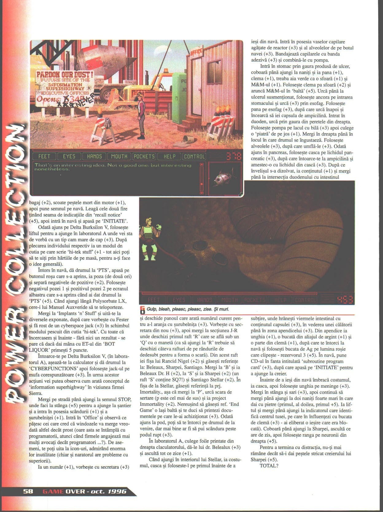 Numărul 4, pagina 60 — Space Quest 6: The Spinal Frontier (solutie completa)
