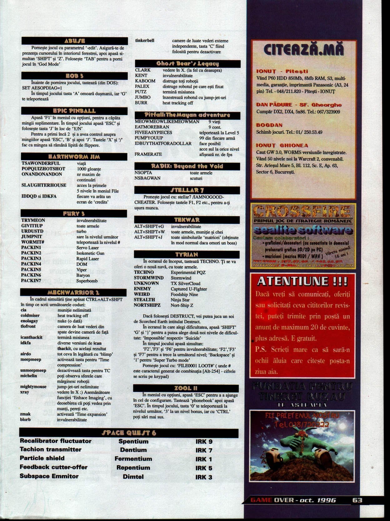 Numărul 4, pagina 65 — CTRL ALT DEL >