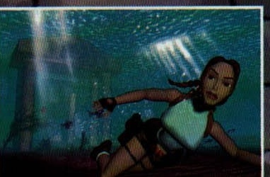 Lara Croft sub apă, în Tomb Raider