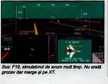 F19 - cockpit și radar (cu legenda tipărită)