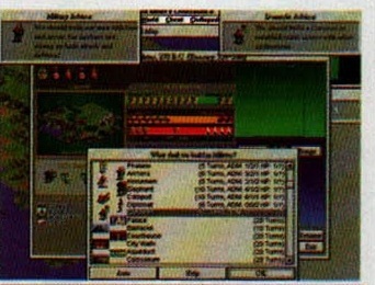 Civilization 2 - ecranele de consilieri și lista de construcții
