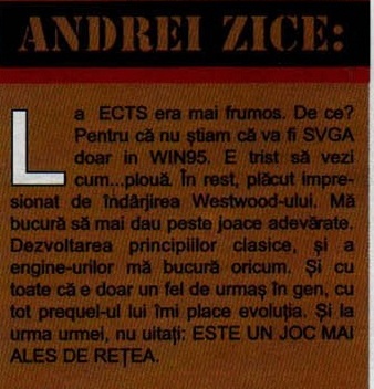 Caseta „ANDREI ZICE:"