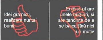 Perechea thumbs-up / thumbs-down